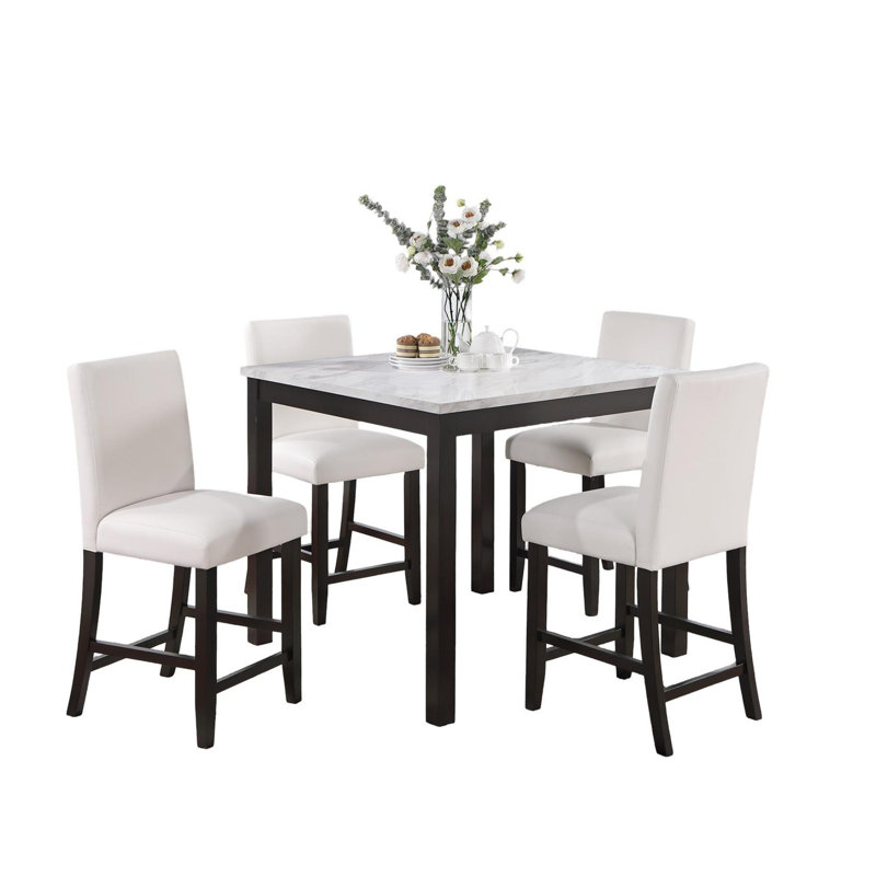 Modern 5pc Counter Height Dining Set