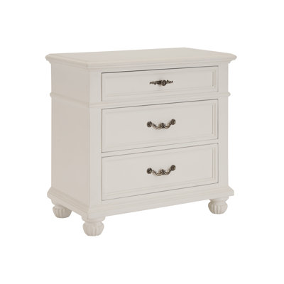 Villa Blanca 36'' W Solid Wood Nightstand