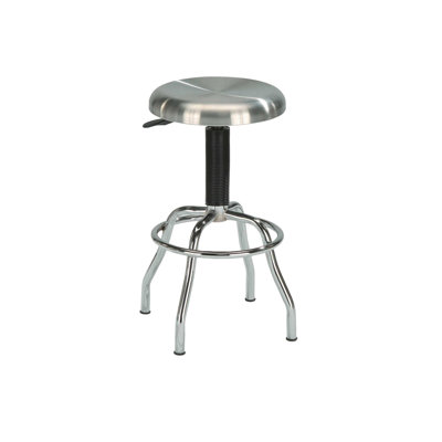 Swivel Adjustable Height Counter Stool with Metal Frame