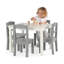 Kids 5 Piece Rectangular Play Or Activity Table and Chair Set-1695779788