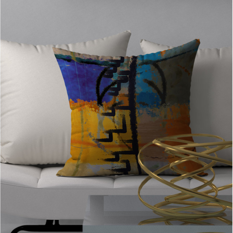 Housse de coussin carrée/insert, H 18 po x l 18 po x p 5 po