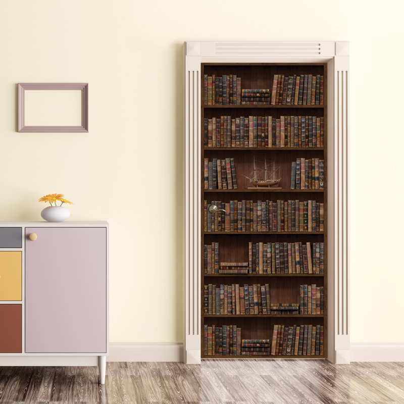 Abstract Non-Wall Damaging Door Decal