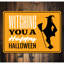 Panneau d'Halloween en aluminium-58203530