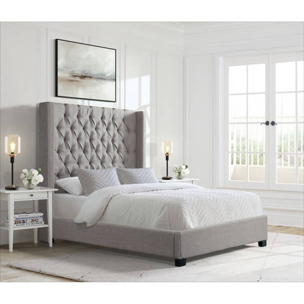 Diamond Sofa Park Avenue Upholstered Wingback Bed | Wayfair