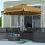 Parasol de patio de 9 pi avec bouton poussoir inclinable et manivelle Outsunny-2095412328