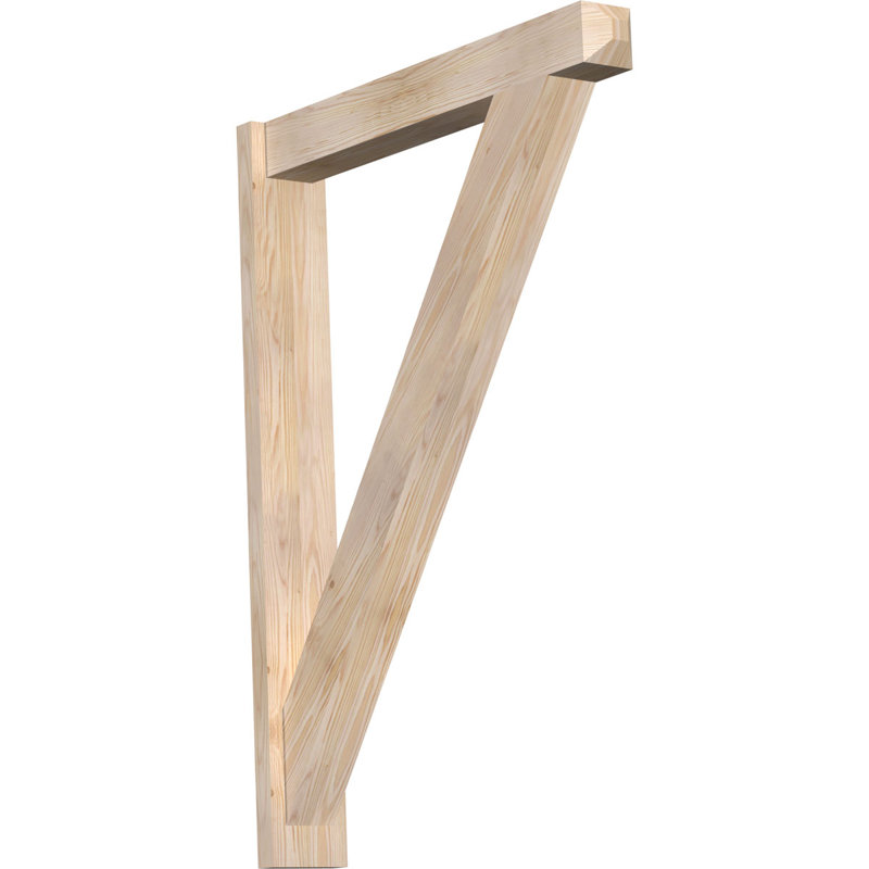 Artisan traditionnel en bois rustique, P 34 po x H 46 po, Sapin Douglas de 5 1/2 po (lisse)