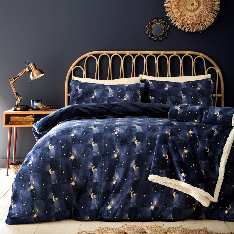 Polyester Chequered Duvet Cover Set with Pillowcases Included, Single Duvet Cover + 1 Standard Pillowcase