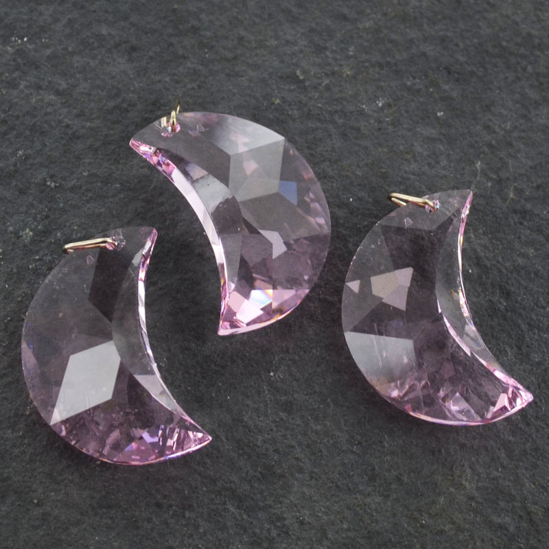 3cm Geometric Crystal Holiday Shaped Ornament, Rosaline