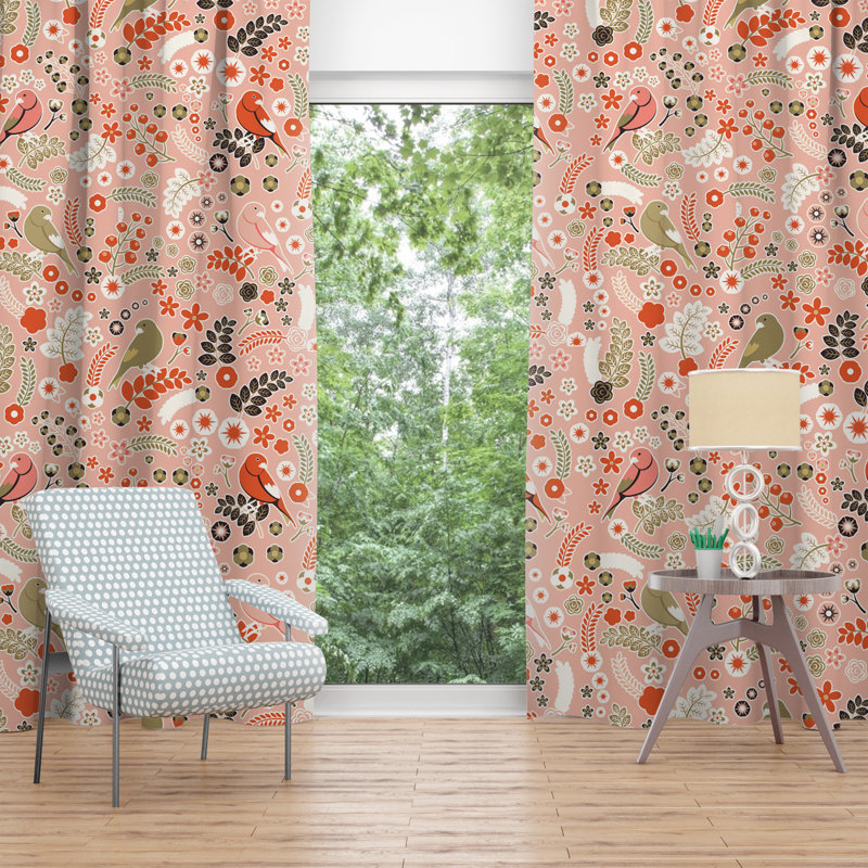 Paire de rideaux obscurcissant en polyester Dierking, L 20 po x H 52 po