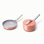 Caraway Nonstick Ceramic Minis Duo Cookware Set - Fry Pan & Saucepan, Perracotta