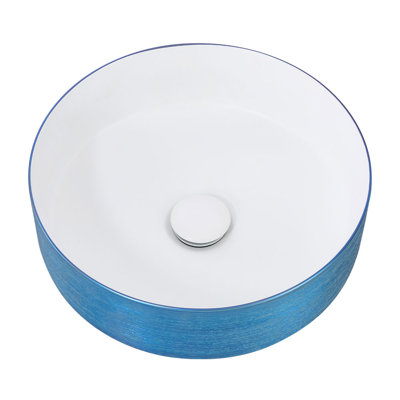 Metro Lane 360mm L x 360mm W Matte Ceramic Circular Sink