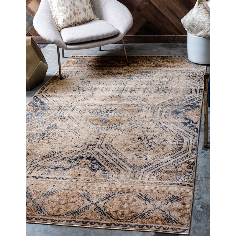 Widener Ikat Indoor Rug, Rectangle 8' x 10'