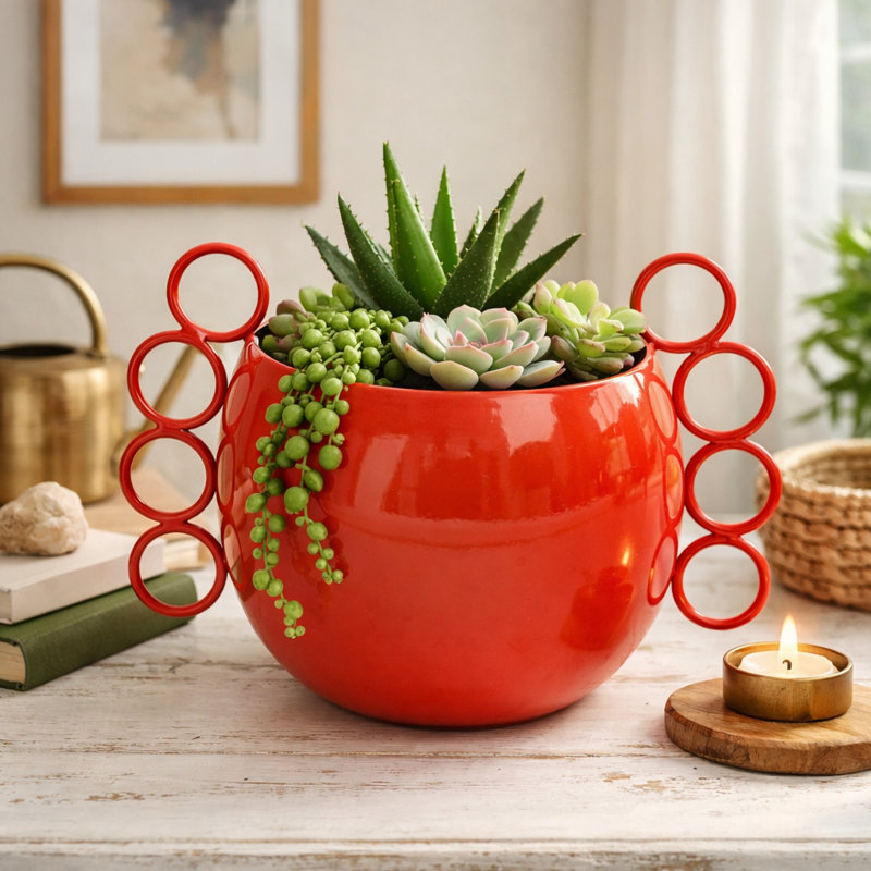 Quirky Planter | Red Planter
