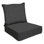 Ensemble de coussins d'extérieur à assise profonde - Conception confortable, durable et résistante aux intempéries - Basics by Wayfair ™