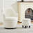360° Modern Swivel Barrel Chair with Storage Ottoman-1551742433