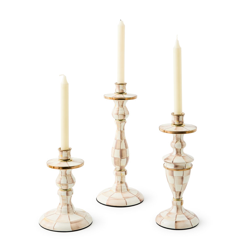 Mocha Check Candlestick
