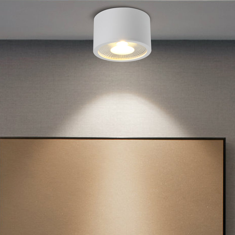 Flush Mount Ceiling Light, 7w Led Dimmable 4.7" Cylinder Ceiling Light, Aluminum Rustic Ceiling Light Modern Ceiling Light For Foyer Kitchen Hallway Entryway 4500k Natural White