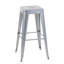 Tabourets de bar en métal sans dossier, hauteur de comptoir 76 cm, ensemble de 4, détachables, design compact, faciles à assembler pour la cuisine, le bar, la salle à manger, stables et fiables, toutes tailles disponibles.