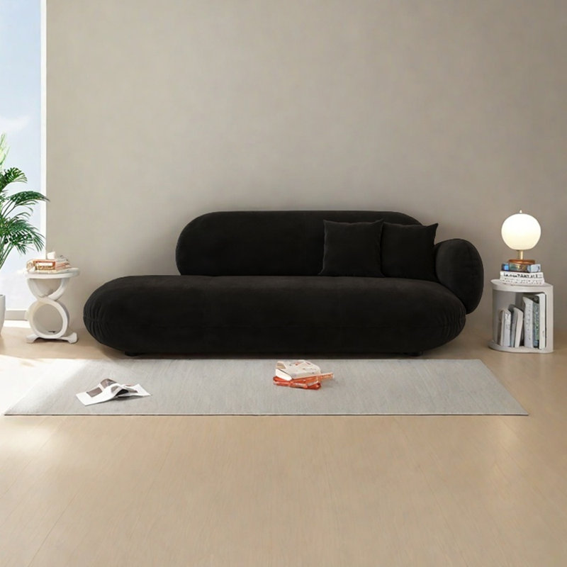 Fauteuil inclinable ergonomique en velours givré, Orienté à droite