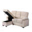 Canapé-lit modulaire réversible 97,5 po en velours beige-1472408876
