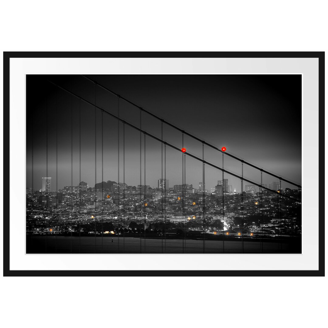 Gerahmtes Poster Skyline von San Francisco