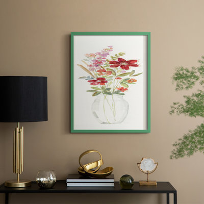 Provence Bouquet I Framed Print - Solid Wood
