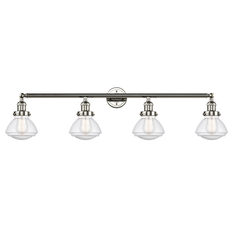 Éclairage pour salle de bain 4 lumières Chesterville, Grainé, Or satiné, Ampoule DEL 6 watts Vinage