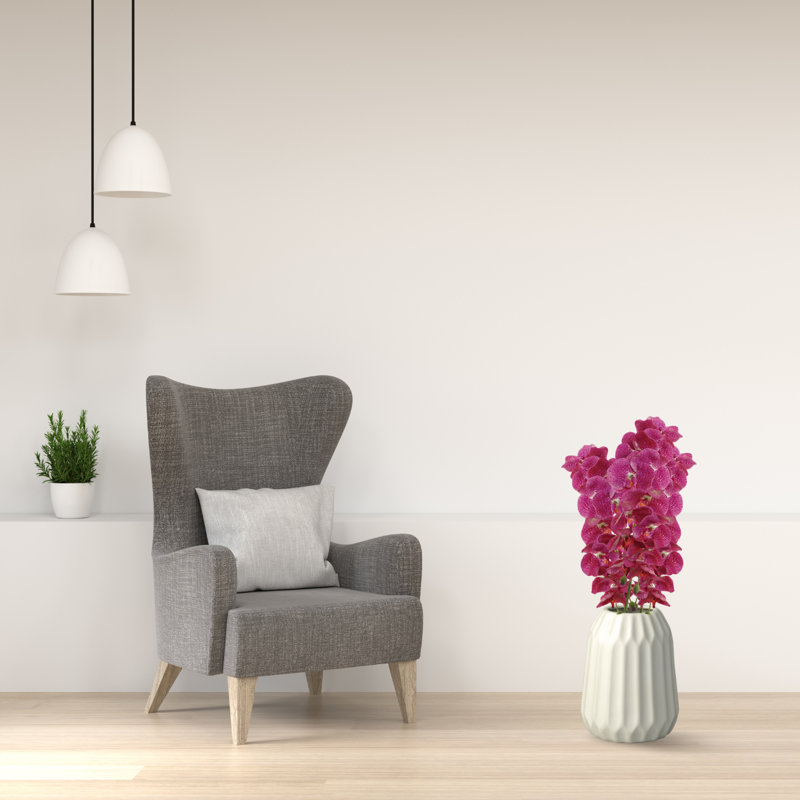 Arrangement floral orchidée en soie