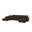 Finnegan 4 Seater Faux Leather Sofa Bed-23831708-97145571