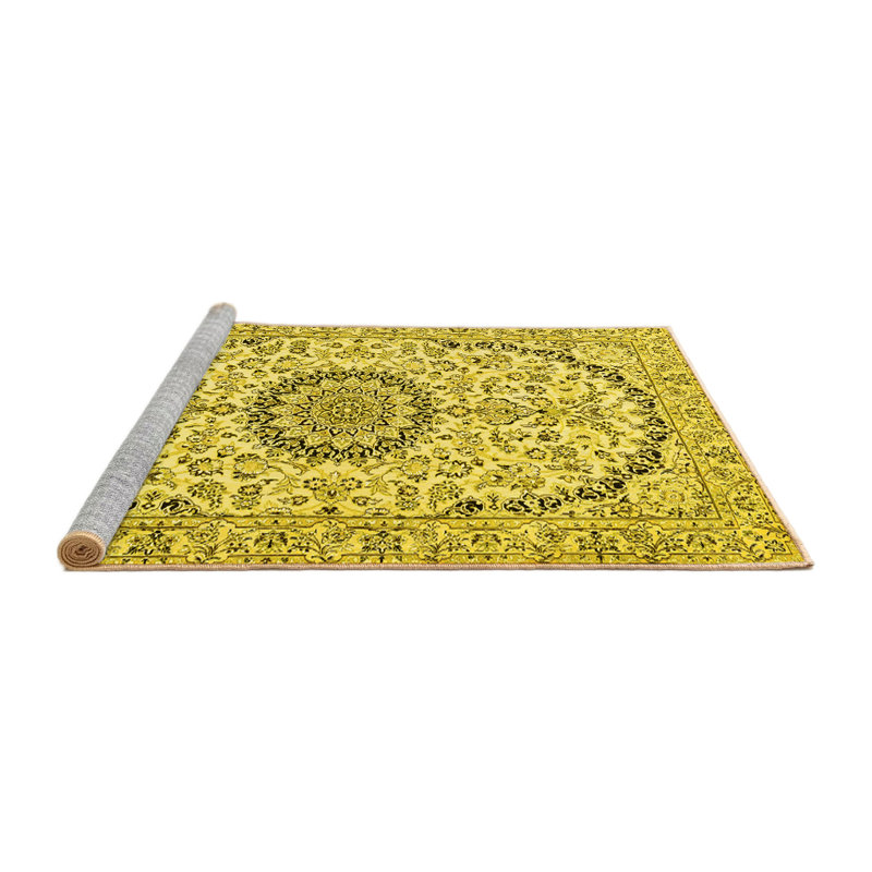 Mecke Washable Oriental Indoor Rug, Square 4'