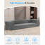 Canapé-lit en mousse grand format contemporain, gris clair-560563343