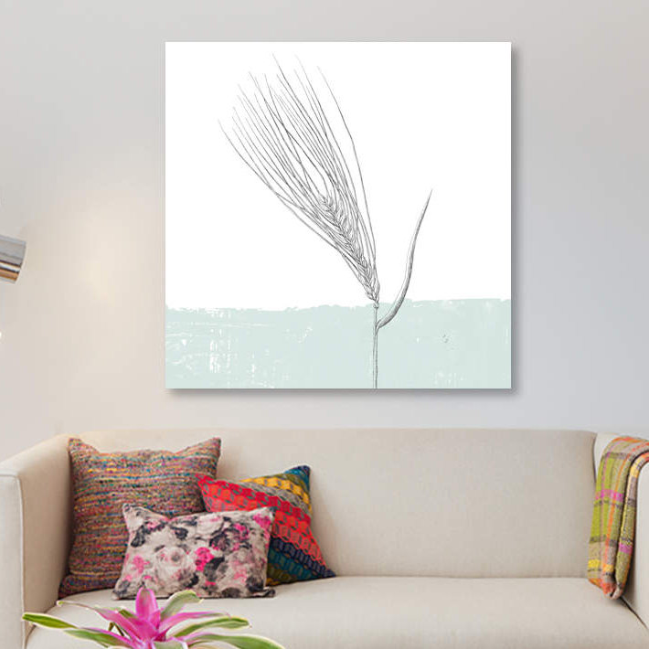 « orge », impression sur toile, H 12 po x l 12 po x P 0,75 po, Toile tendue, Pas de tapis