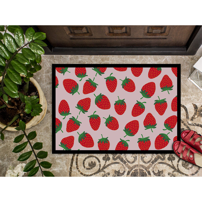 Yokoyama Indoor / Outdoor Rug, Pink, Rectangle 1'6" x 2'3"