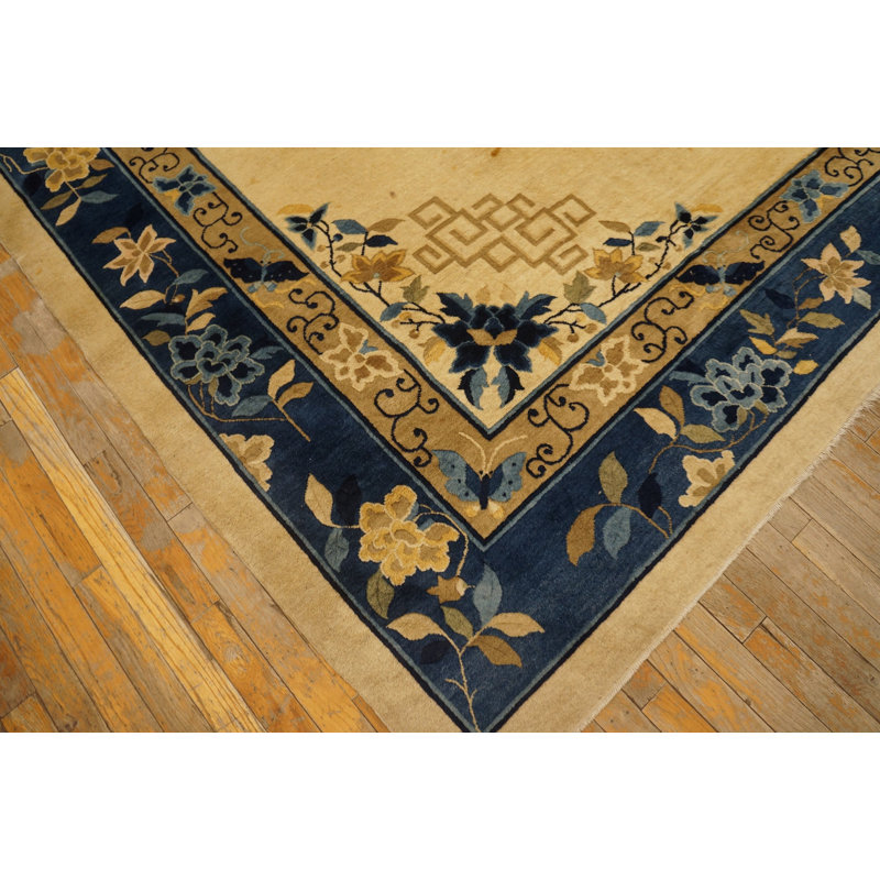 Hand Knotted Wool Area Rug
