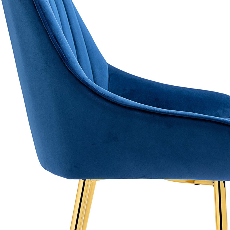 Chaise d'appoint large 20,47 po Marinelle, Bleu marine