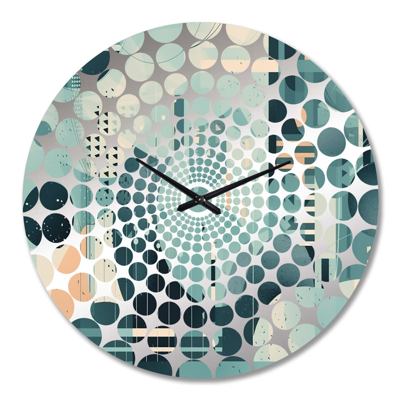 Hasseltine - Horloge murale géométrique abstraite, Grand