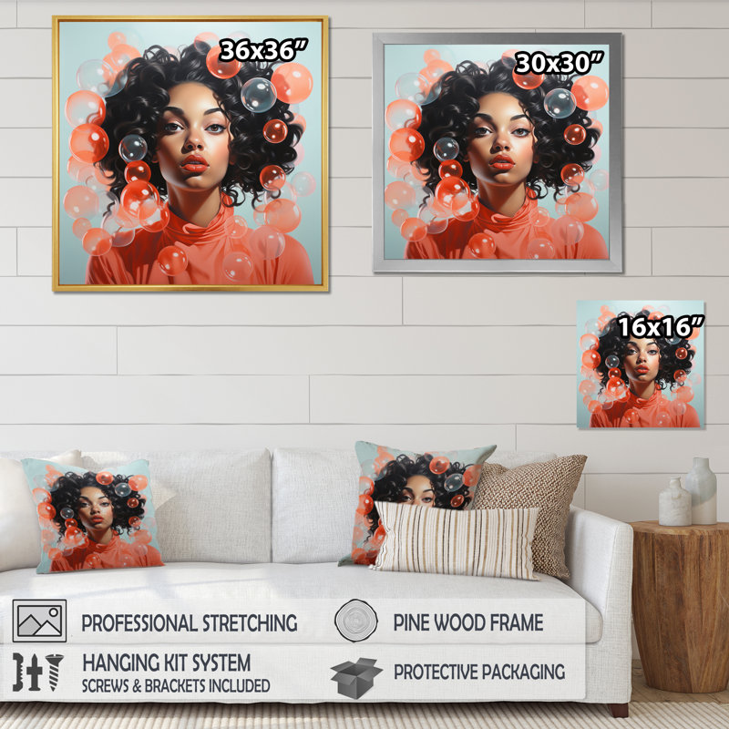 Red Barrel Studio® Gumbubble Girl Portrait On Canvas Print | Wayfair