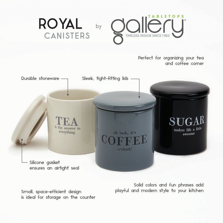 Tea, Coffee, Sugar Container