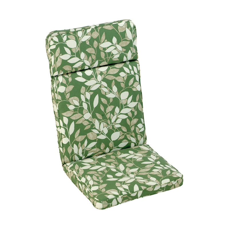 Cotswold High Recliner Armchair Cushion, Leaf Pattern