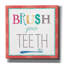 Toile épique Graffiti «Brush Your T dents» par Fiona Stokes-Gilbert, 12 po x 12 po-117539840