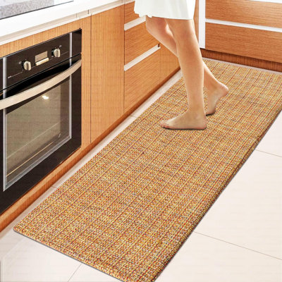 Tapis de couloir de cuisine en coton tissé à la main anti-fatigue - 18 x 48 | 18 X 30 pouces