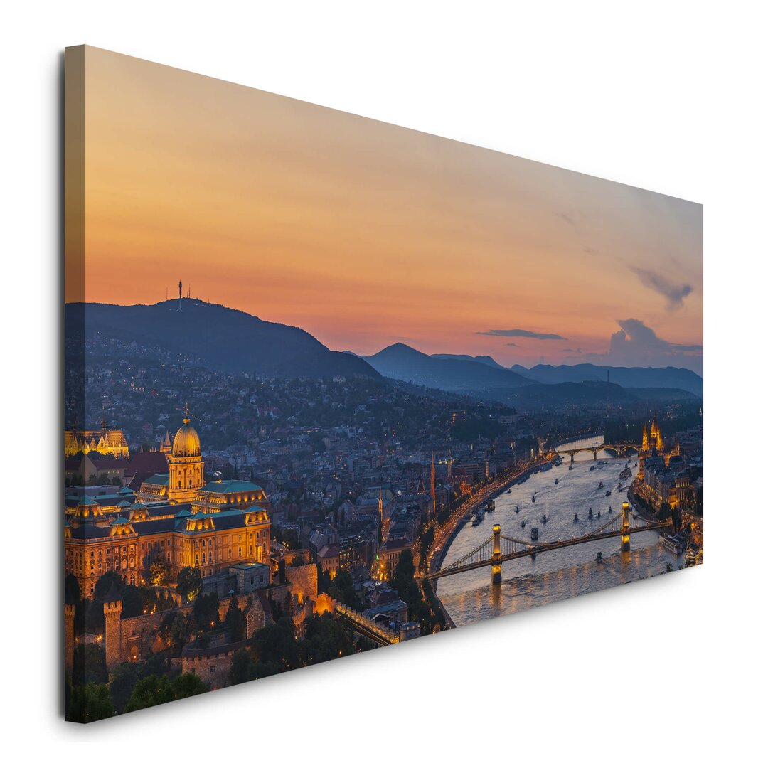 Leinwandbild Skyline von Budapest