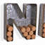 4 Piece "WINE" Letter Set Cork Holder Wall Décor Set