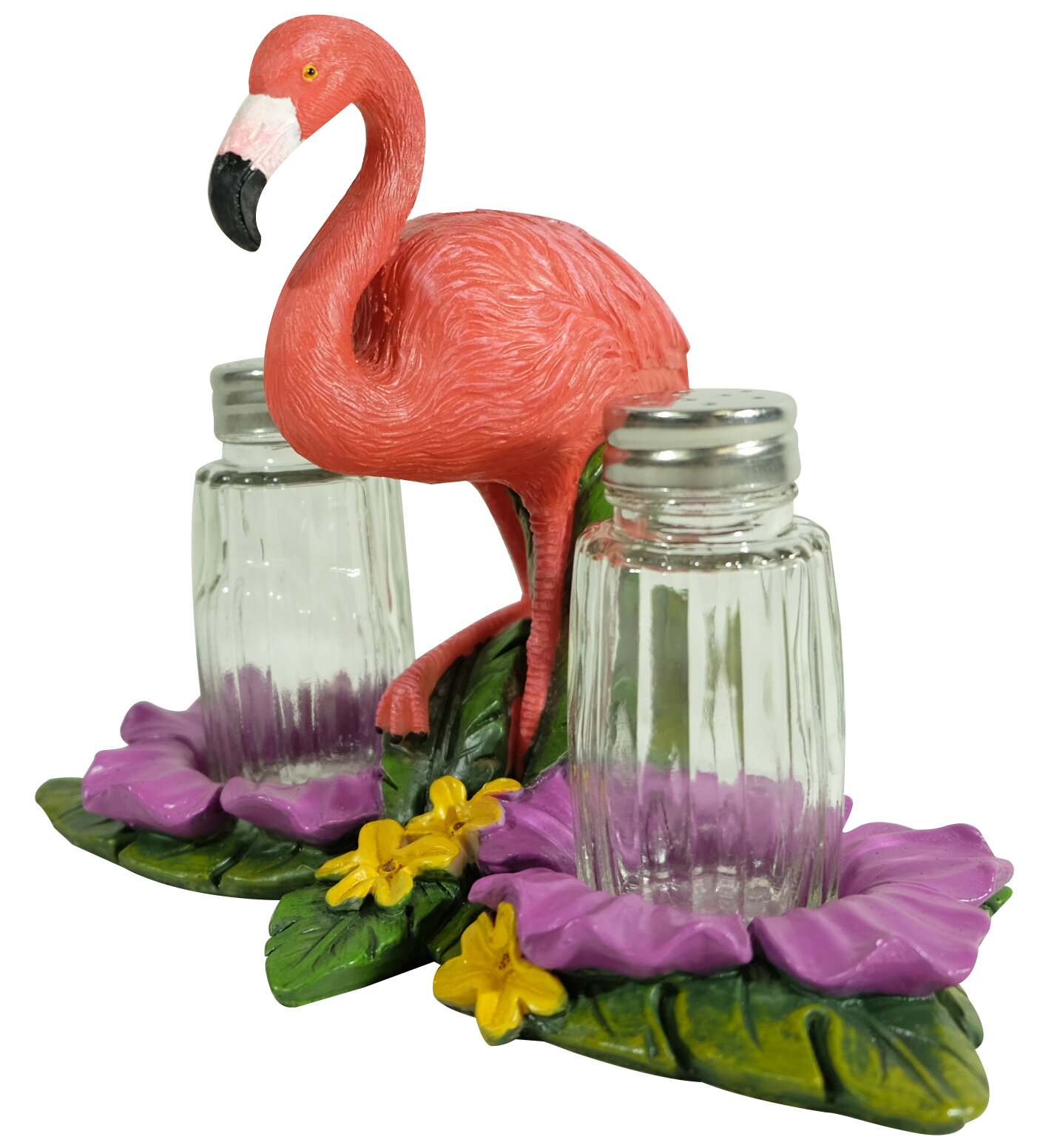 Holiday Flamingo Salt and Pepper Shakers