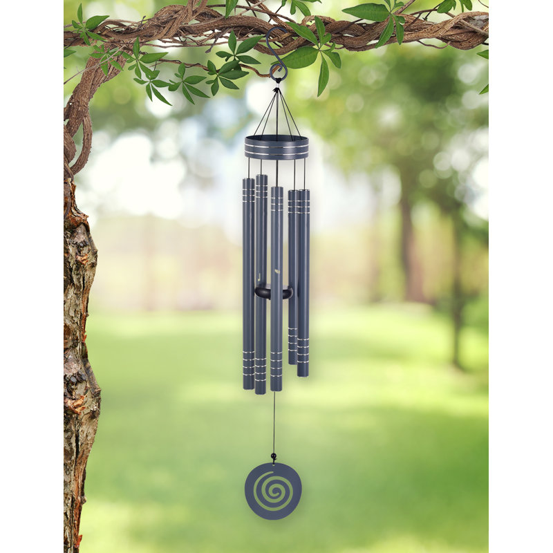 Carillon Hunnicutt, H 41 po x l 5,5 po x P 2,25 po, Gris
