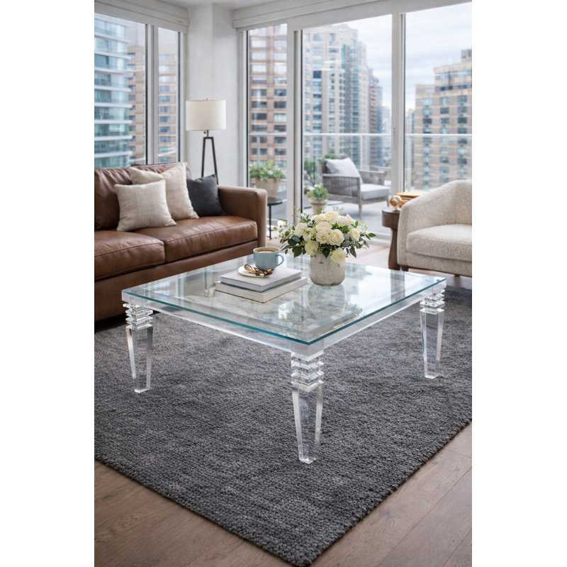Venice Coffee Table, 18" H x 42" L x 42" W