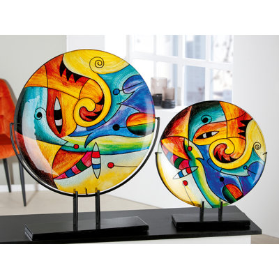 Annegie Glass Decorative Plate 1