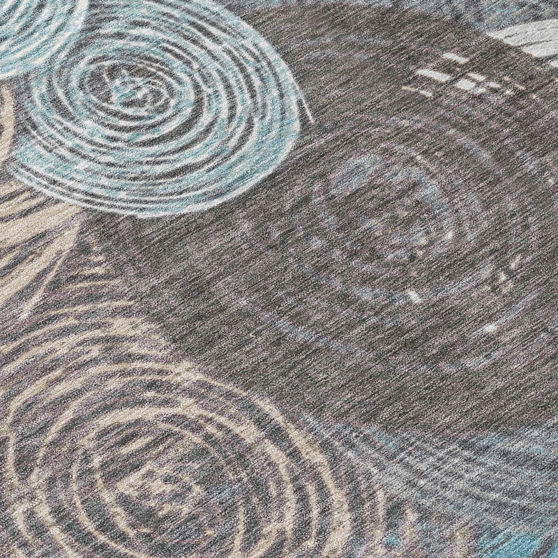 Machine Washable Indoor/Outdoor Hovey ACN2267 Geometric Rug, Rectangle 10' x 14'