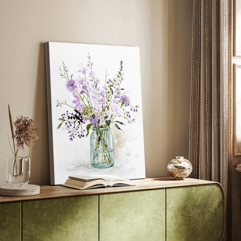 Mauve passion II - galerie Cavas sur mesure, H 12 po x l 8 po