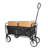 Folding Wagon Garden Shopping Beach Cart (Black)